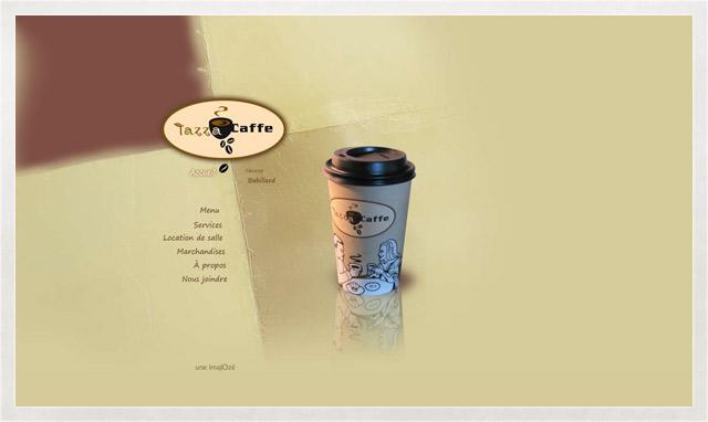  Image du site web du Tazza CAFFE